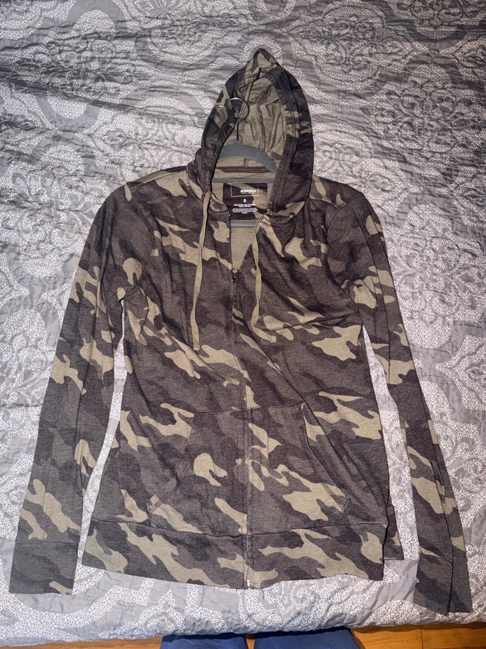 Lightweight Camouflage Zip Hoodie Jacket